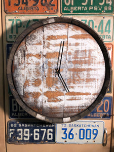Whiskey Barrel Clock