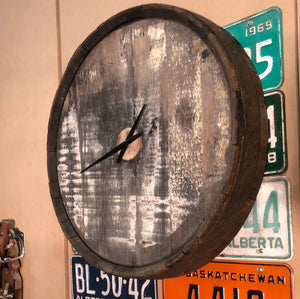 Whiskey Barrel Clock
